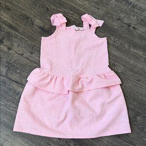 Janie and Jack Light Pink Ruffle Dress